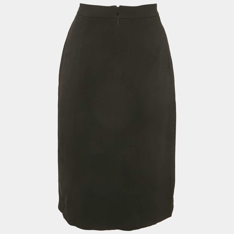 Pre Owned Emilio Pucci Multicolor Printed Crepe Mini Skirt L