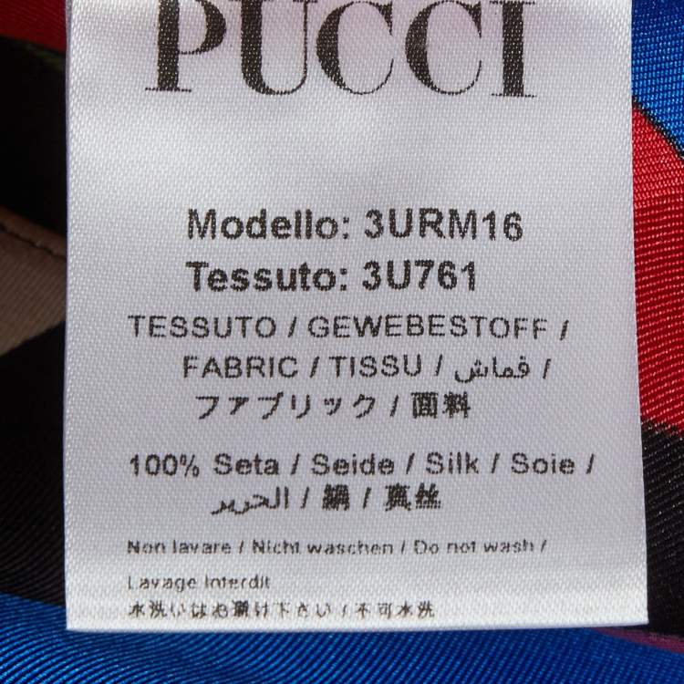 مملوكة مسبقًا Pucci Multicolor Printed Silk Halterneck Scarf Top (U)