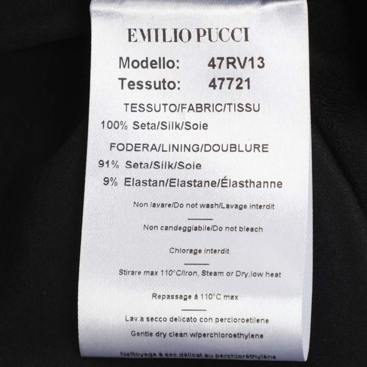 مملوكة مسبقًا Emilio Pucci Multicolor Printed Silk Midi Skirt M