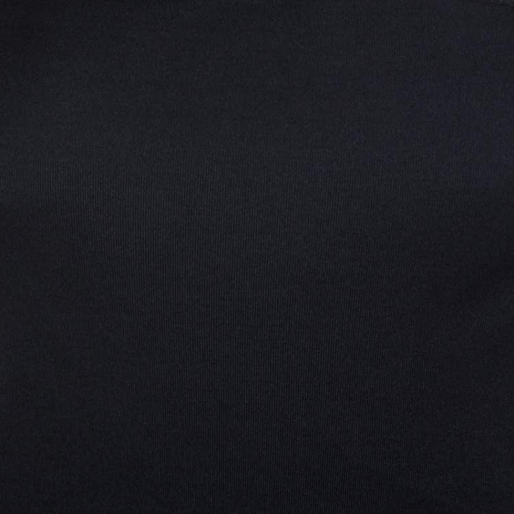 Pre Owned Emilio Pucci Black Silk Jersey One Shoulder Top M 