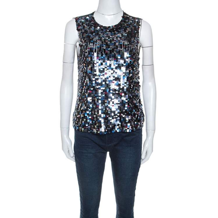 sleeveless sheer top