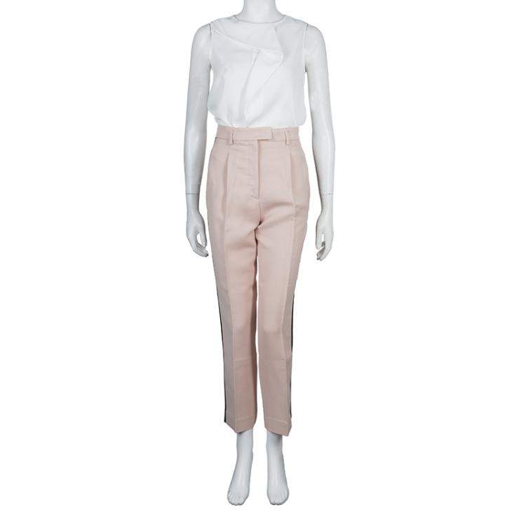 Pre Owned Emilio Pucci Pink Contrast Side Panel Detail Trousers S