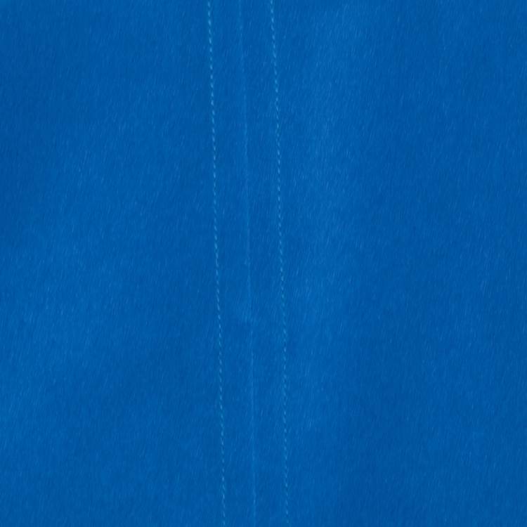 Pre Owned Emilio Pucci Blue Silk Knot Trim Mini Skirt M