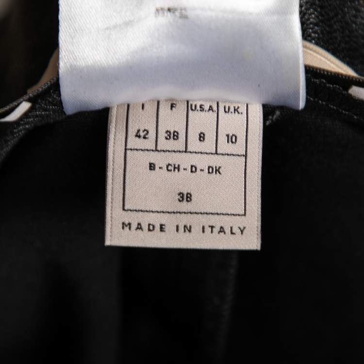 مملوكة مسبقًا Emilio Pucci Black Leather Fitted Pants M