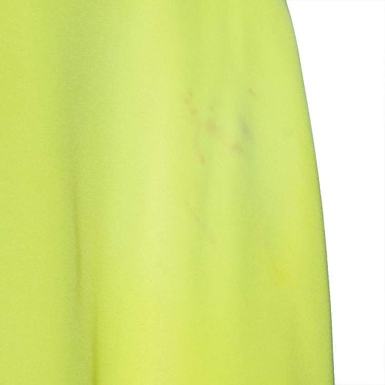 Pre Owned Emilio Pucci Yellow Silk Bead Embellished Kaftan Dress M 