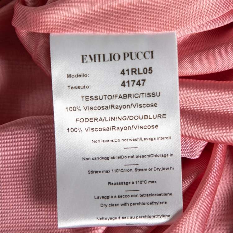 مملوكة مسبقًا Emilio Pucci Multicolor Printed Jersey Dress L