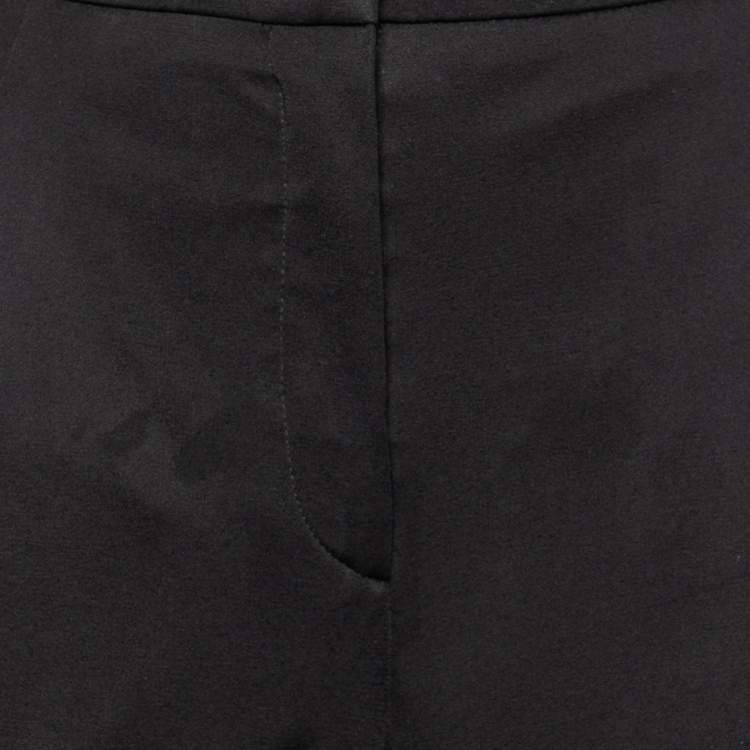 Pre Owned Emilio Pucci Black Jersey Straight Trouser L
