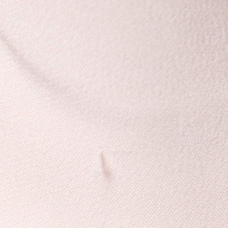 Pre Owned Emilio Pucci Pale Pink Long Sleeve Ruffle Hem Midi Dress M