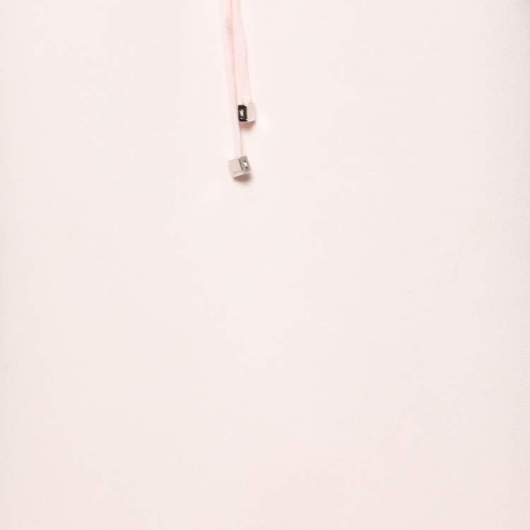 Pre Owned Emilio Pucci Pale Pink Long Sleeve Ruffle Hem Midi Dress M