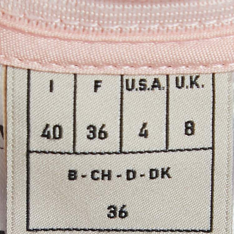 Pre Owned Emilio Pucci Beige Printed Satin Midi Skirt S