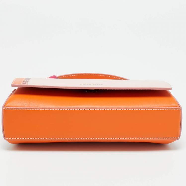 Pre Owned Emilio Pucci Pilot Mini Multicolor Leather Top Handle Bag