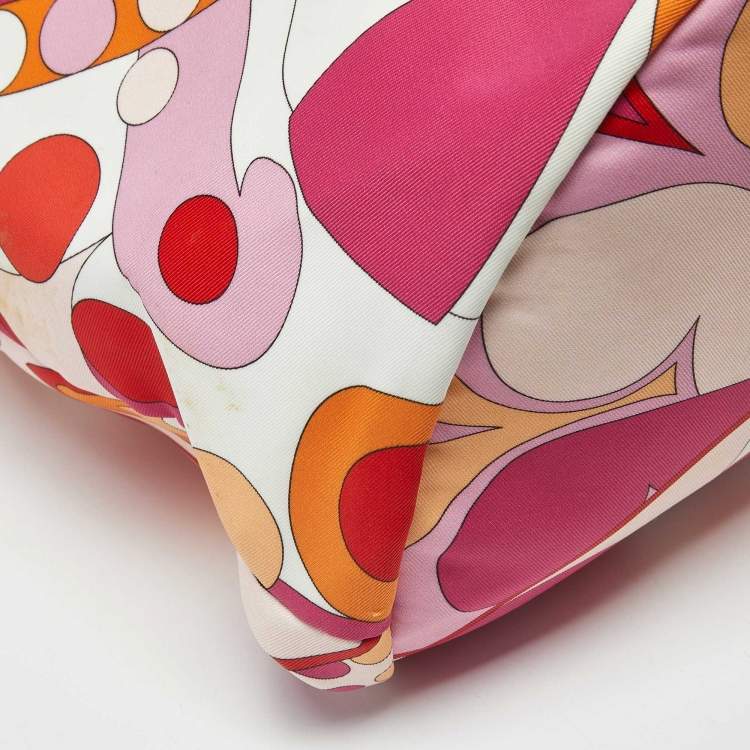 Pre Owned Emilio Pucci Rope Multicolor Printed Fabric Drawstring Backpack