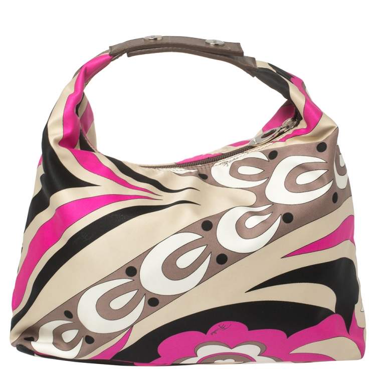 Pre Owned Emilio Pucci Multicolor Printed Fabric Clutch Bag