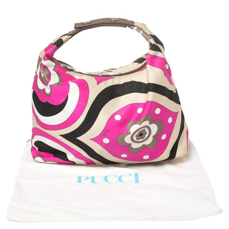 Pre Owned Emilio Pucci Multicolor Printed Fabric Clutch Bag