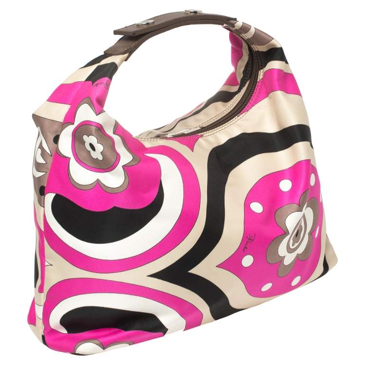 Pre Owned Emilio Pucci Multicolor Printed Fabric Clutch Bag