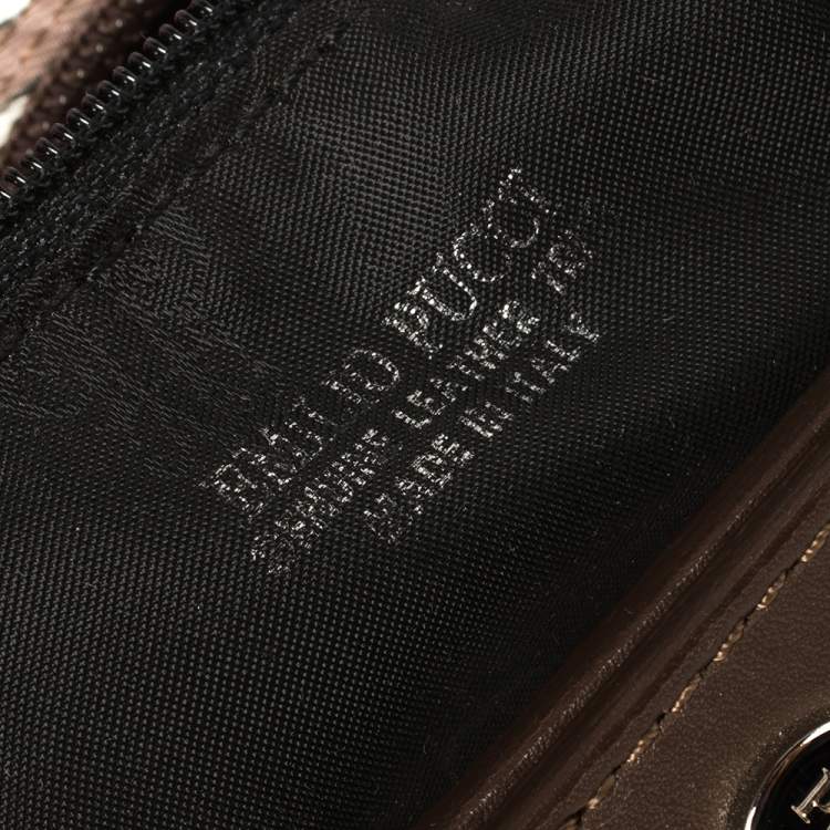 Pre Owned Emilio Pucci Multicolor Printed Fabric Clutch Bag