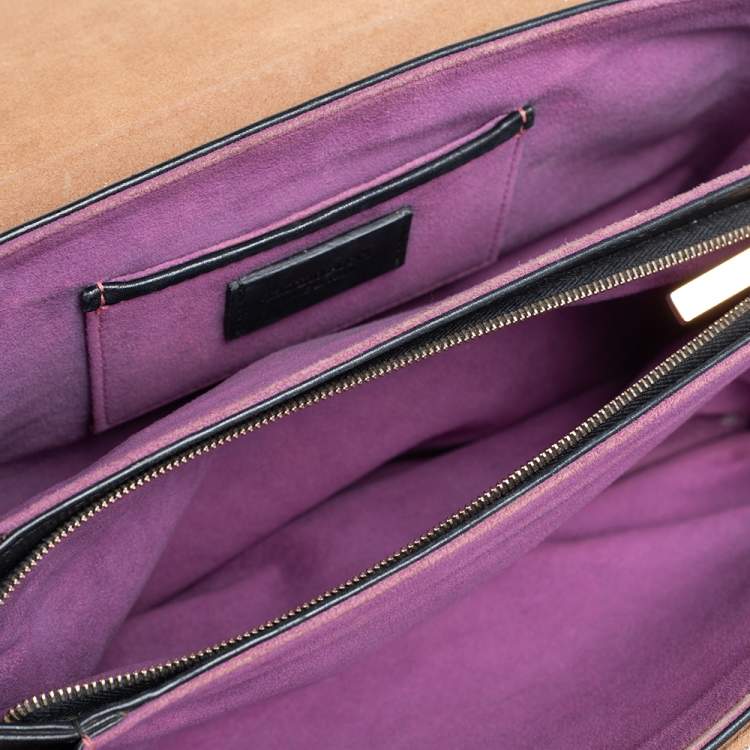 Pre Owned Emilio Pucci Beige/Brown Python Leather Newton Shoulder Bag
