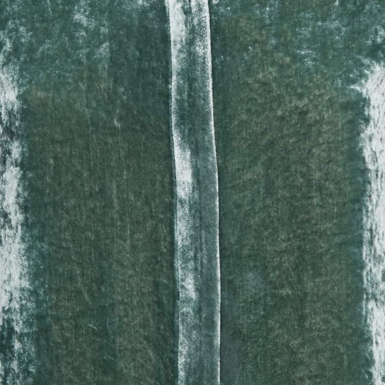 Pre Owned Emporio Armani Green Velvet Curved Hem Shirt S