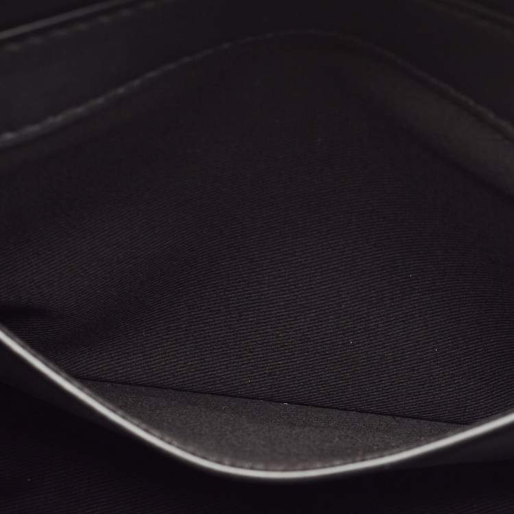 Pre Owned Emporio Armani Black Faux Leather Top Handle Bag