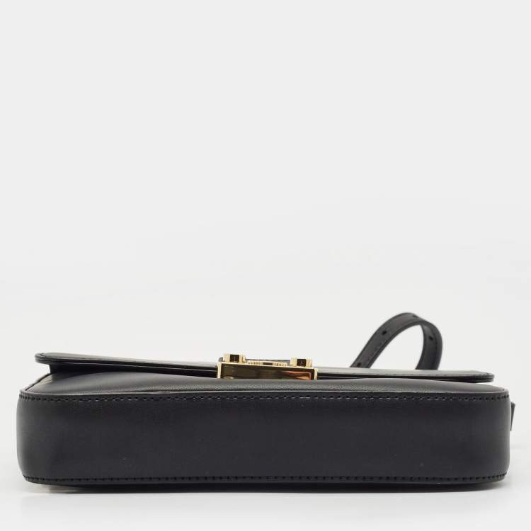 Pre Owned Emporio Armani Black Faux Leather Top Handle Bag