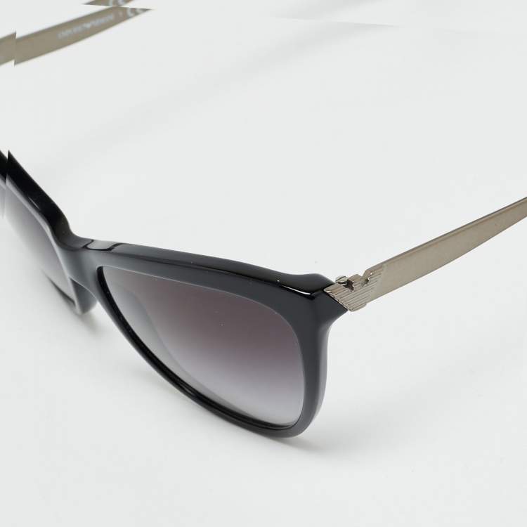 Pre Owned Emporio Armani Black Gradient EA 4030 Cat Eye Sunglasses