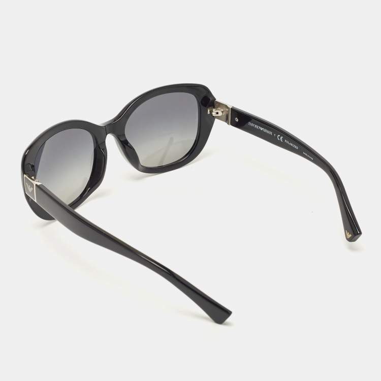 مملوكة مسبقًا Emporio Armani Black Gradient Polarized Sunglasses