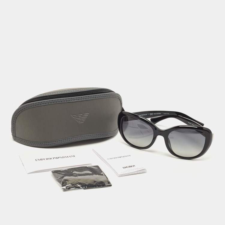 مملوكة مسبقًا Emporio Armani Black Gradient Polarized Sunglasses