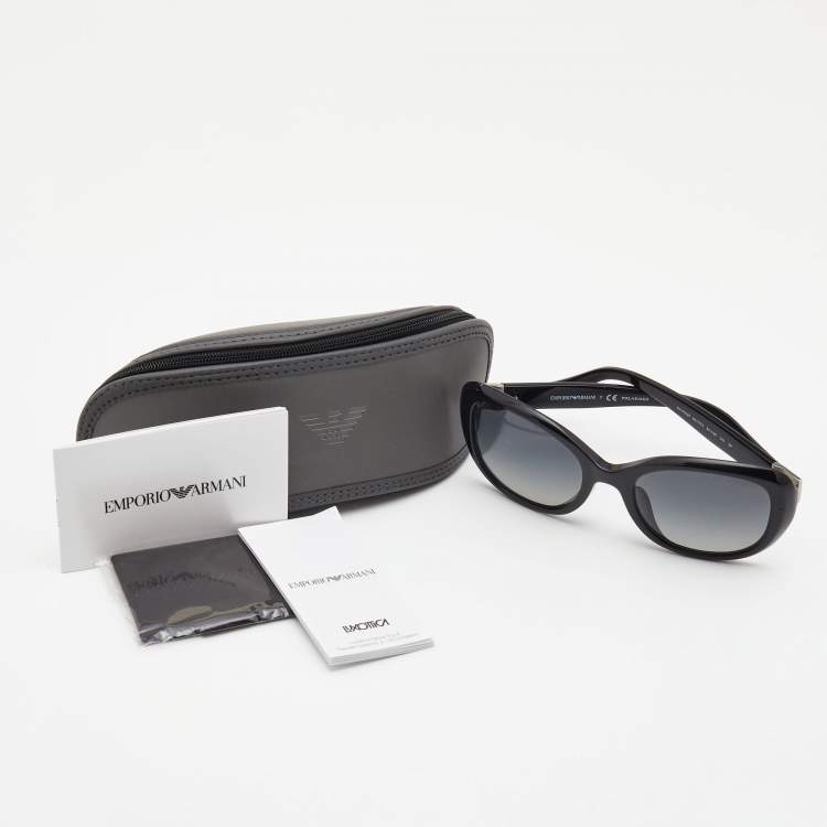 مملوكة مسبقًا Emporio Armani Black Gradient Polarized Sunglasses