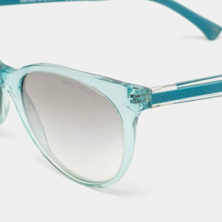 Pre Owned Emporio Armani Green  EA 4003 Cate Eye Sunglasses