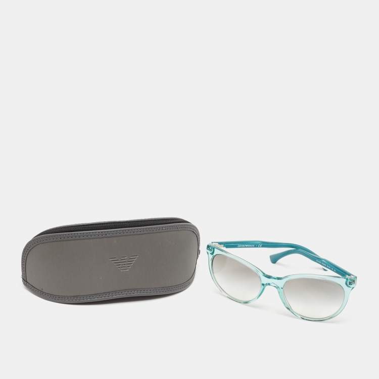 Pre Owned Emporio Armani Green  EA 4003 Cate Eye Sunglasses
