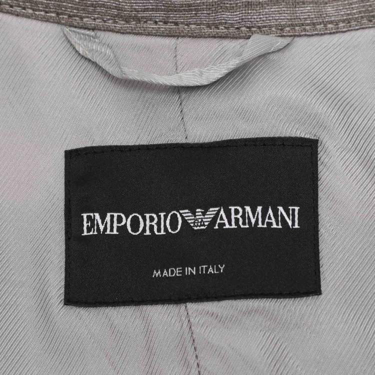Pre Owned Emporio Armani Multicolor Striped Cotton Sleeveless Vest S