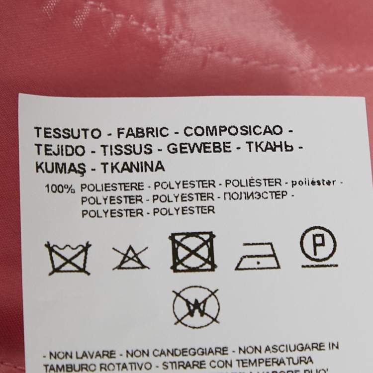 Pre Owned Emporio Armani Pink Crepe Trousers S