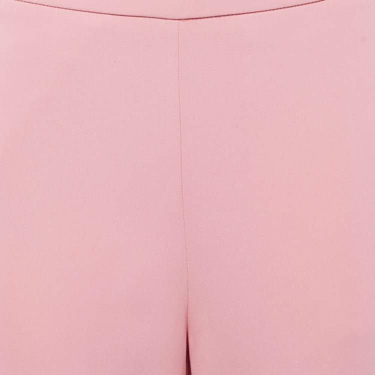 Pre Owned Emporio Armani Pink Crepe Trousers S