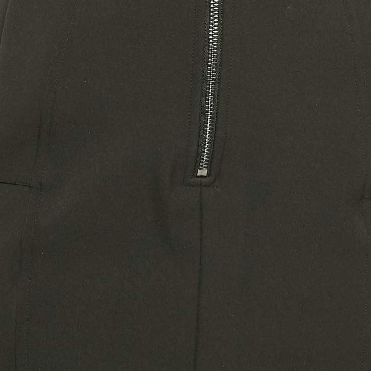 Pre Owned Emporio Armani Black Crepe Pencil Skirt S