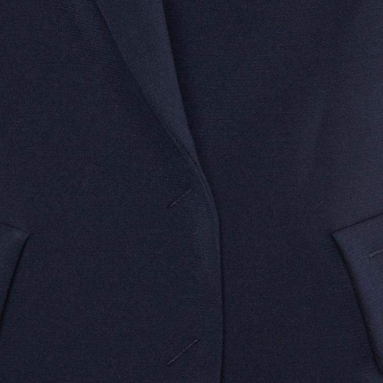 Pre Owned Emporio Armani Navy Blue Crepe Button Front Blazer L 