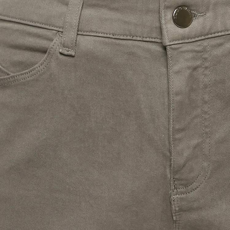 مملوكة مسبقًا Emporio Armani Grey Cotton Drill Skinny Jeans L Waist 31"