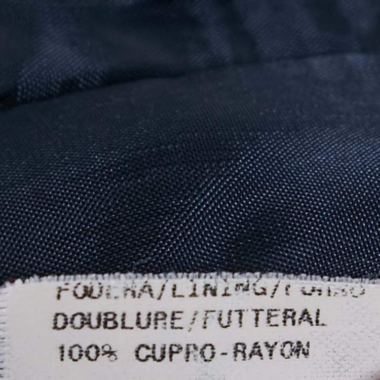 Pre Owned Emporio Armani Purple Navy Blue  Single Breasted Blazer M