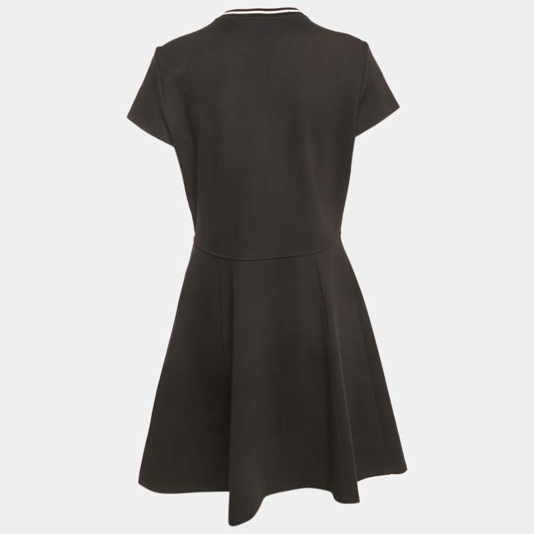 Pre Owned Emporio Armani Black Knit Short Dress M