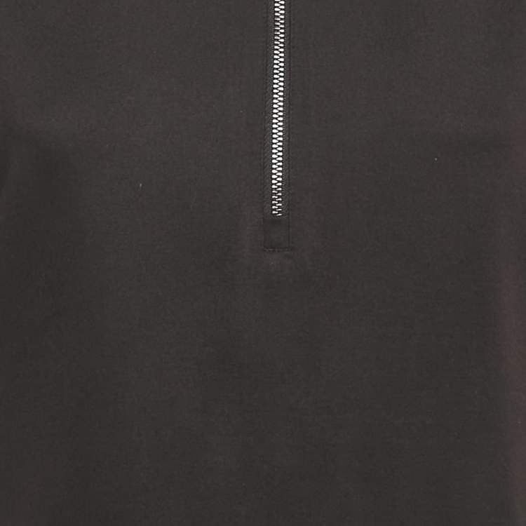 Pre Owned Emporio Armani Black Knit Short Dress M