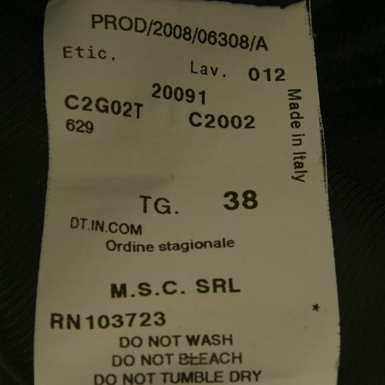 Pre Owned Emporio Armani Grey Virgin Wool Suit S