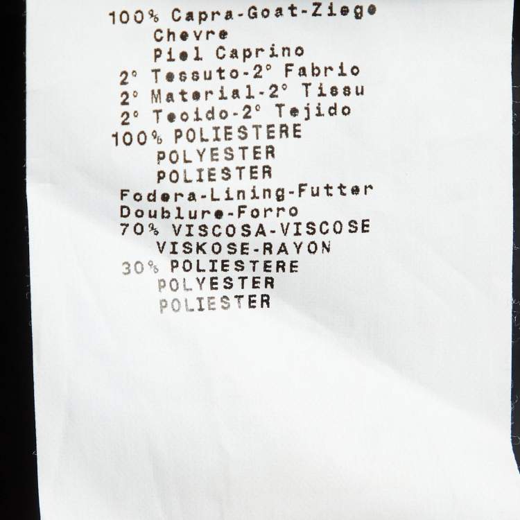 Pre Owned Emporio Armani Pink Snake Embossed Leather Jacket M