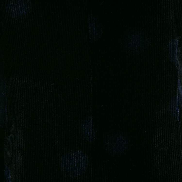 Pre Owned Emporio Armani Black Dotted Corduroy Sleeveless Top S