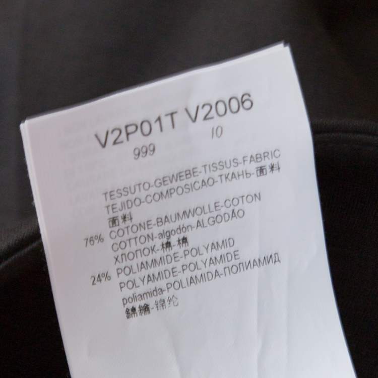Pre Owned Emporio Armani Black Knit High Waist Tailored Pants S