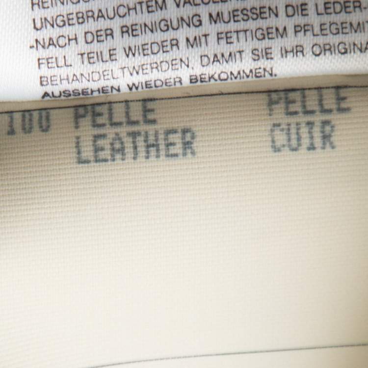 Pre Owned Emporio Armani Brown Leather Fur Collared Vintage Jacket M