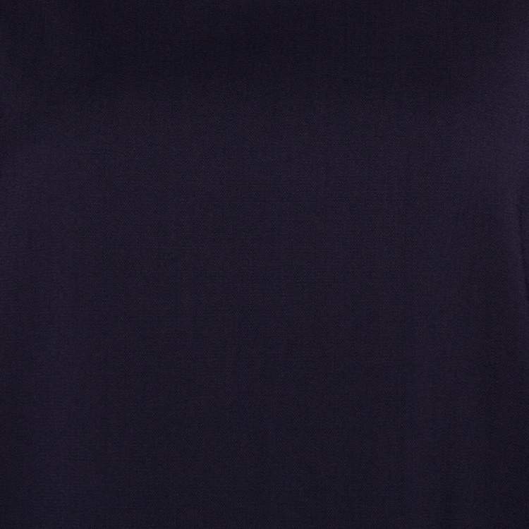 Pre Owned Emporio Armani Dark Purple Wool Blend Tunic Dress M