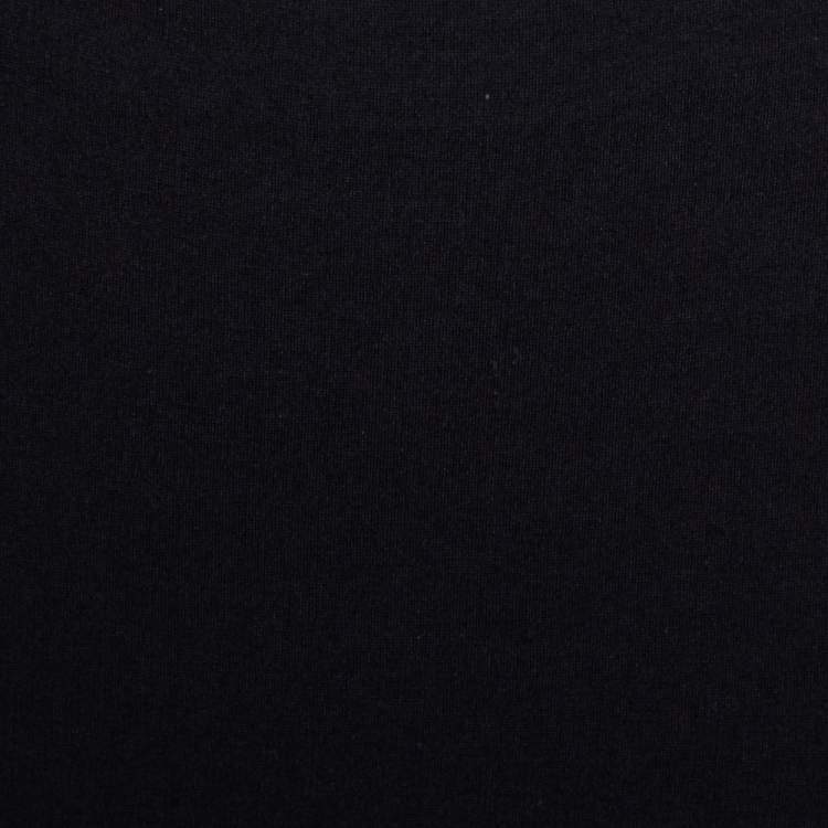 Pre Owned Emporio Armani Black Stretch Jersey Pencil Skirt S