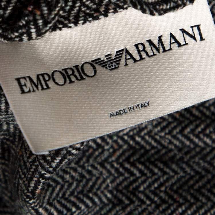 Pre Owned Emporio Armani Multicolor Floral Print Quilted Jacket L