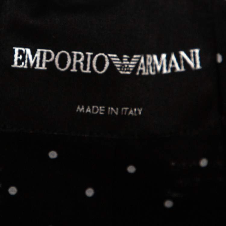 Pre Owned Emporio Armani Multicolor Tweed Button Front Jacket S