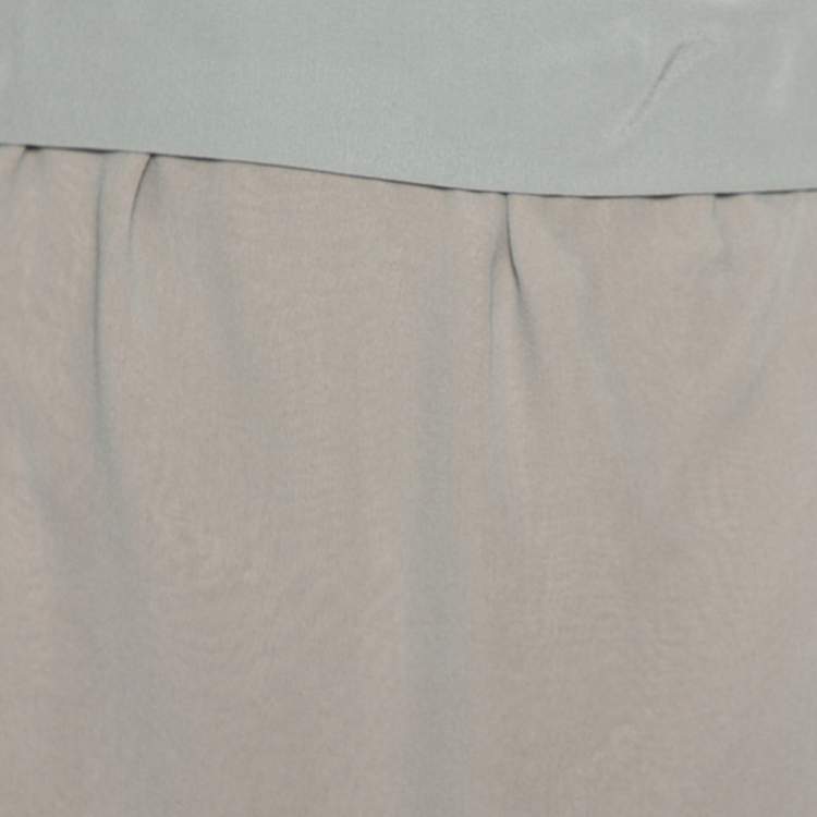 Pre Owned Emporio Armani Colorblock Layered Silk Chiffon Camisole M