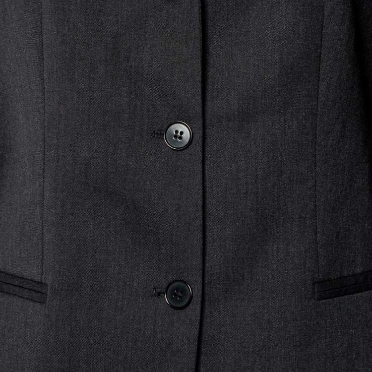 Pre Owned Emporio Armani Black Wool Tailored Suit M